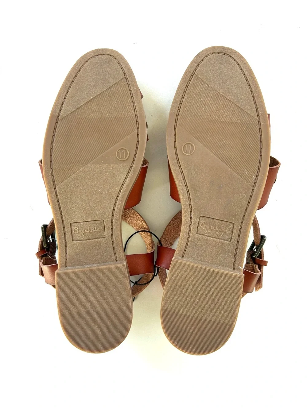 Seychelles Debby Cognac Brown Studded Gladiator Sandals
